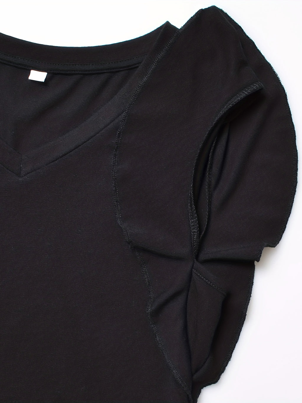 Women's Maternity Casual Ruffled Slim Fit V-neck T-shirt For Summer Holiday