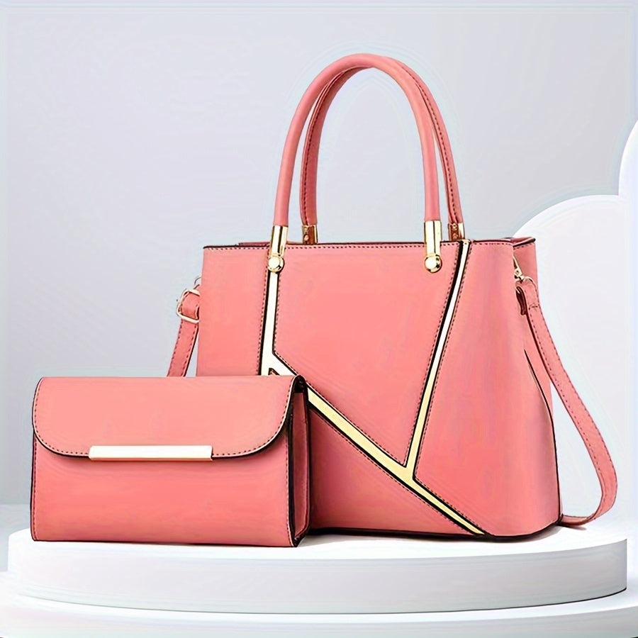 2pcs Set of Fashionable Crossbody Bags, New Women's Shoulder Bag with Small Wallet