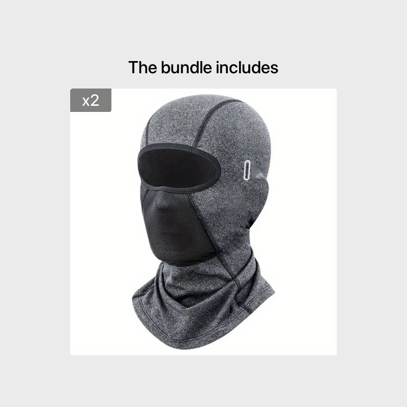 [Motorcycle Riding Balaclava] Breathable & Warm Motorcycle Riding Balaclava Neck Gaiter - Adjustable Ear Loops, Full Face Coverage for Winter Sports, Skiing, and Street Bikes, Skiing Accessory, Sleek Design, Flexible Fit