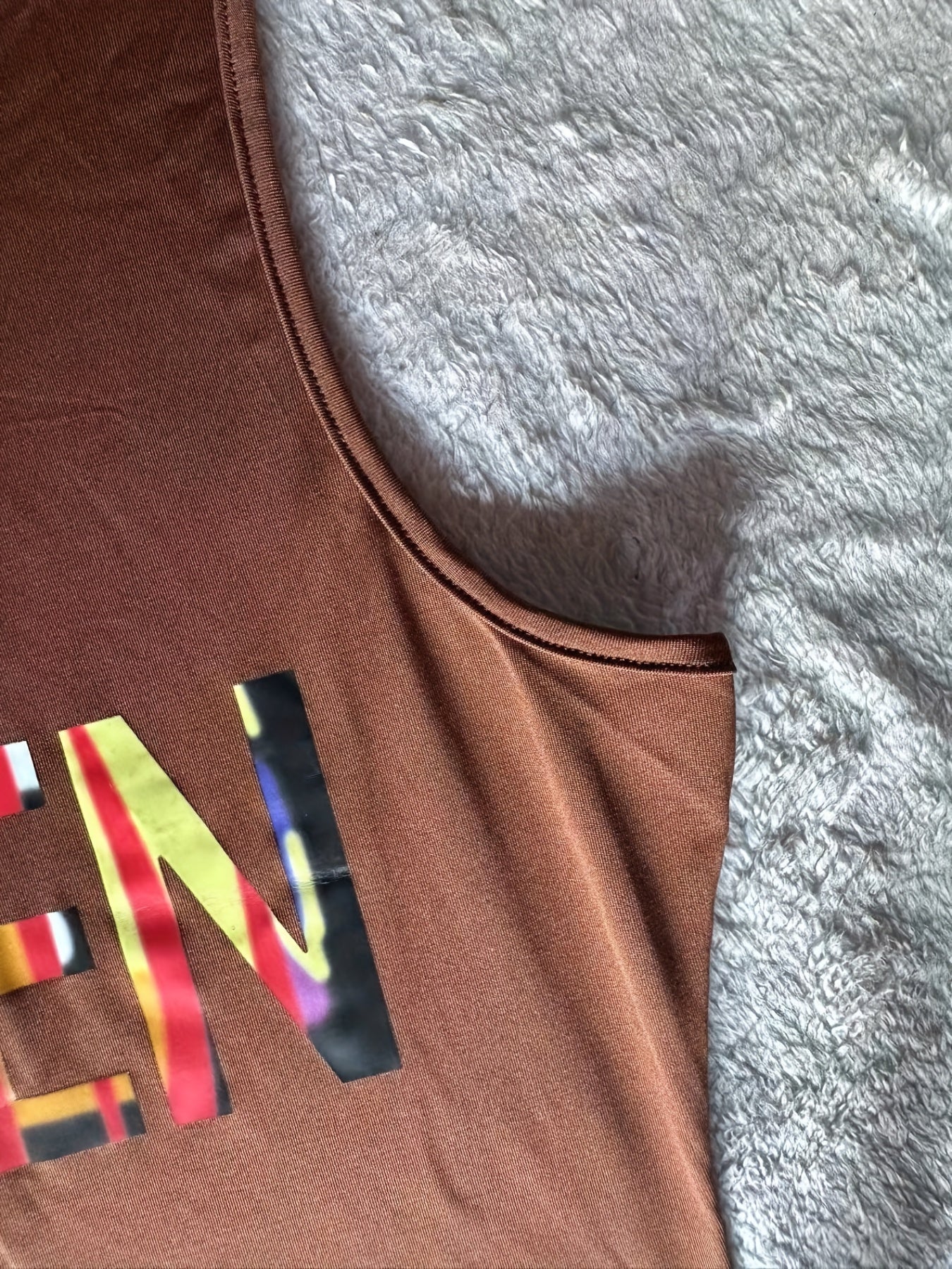 Queen Letter Print Tank Jumpsuit, Slim Solid Casual Jumpsuit For Spring & Summer, Women's Clothing