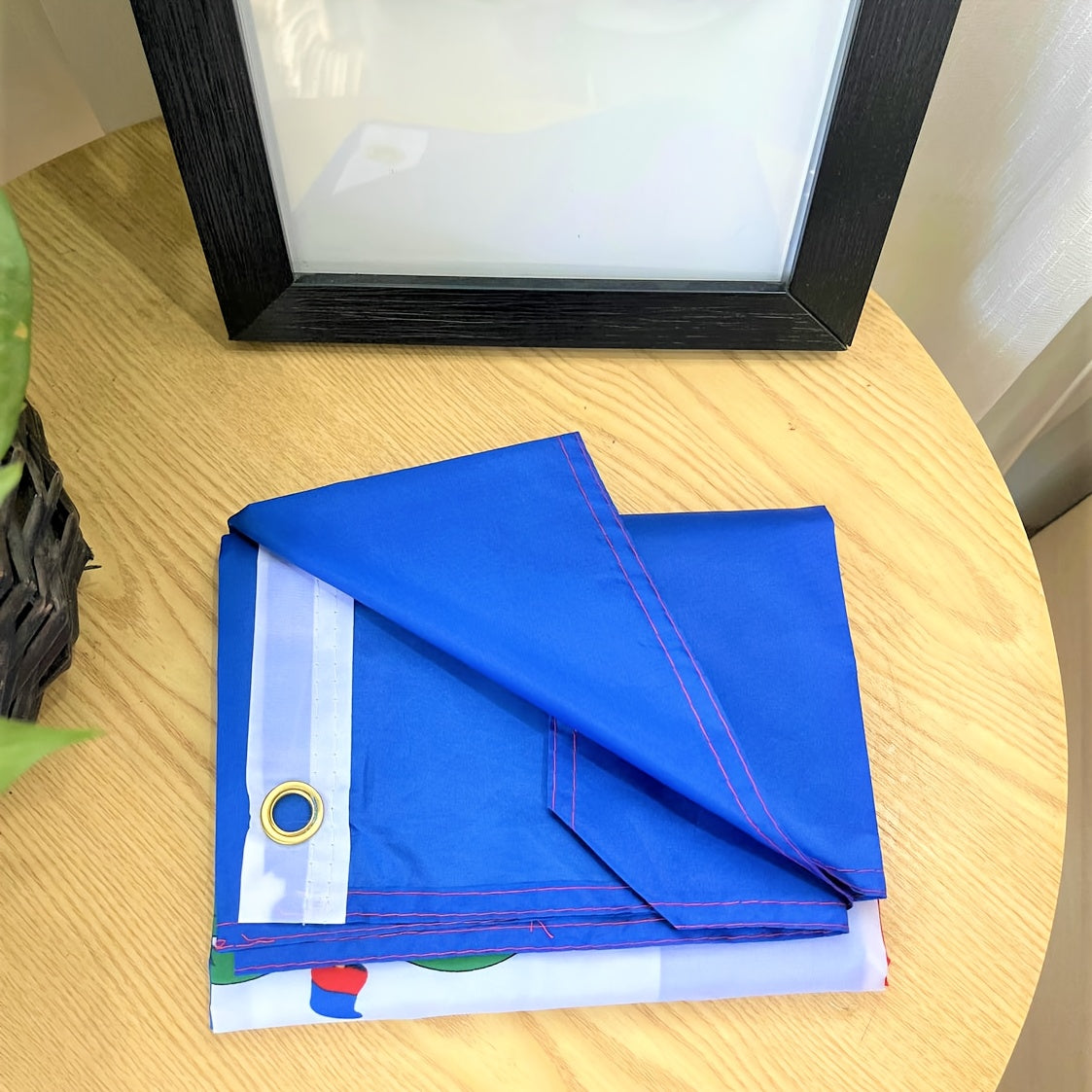 [Haiti National Flag] 100% Polyester, Haiti National Flag, 90x150cm, Woven, Solid Color, 2 Sides Printed, for Wedding, Sports, Patriotic Events