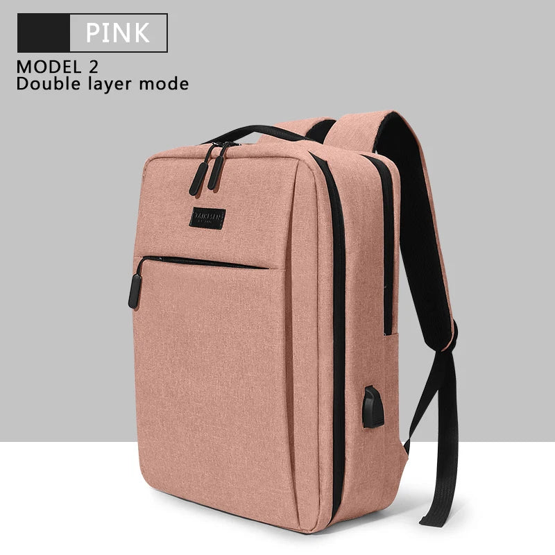Laptop bag 15.6Inch Usb Backpack School Bag Rucksack 16 17.3Inch Backbag Travel Daypack Male Leisure Backpack Mochila Women Gril