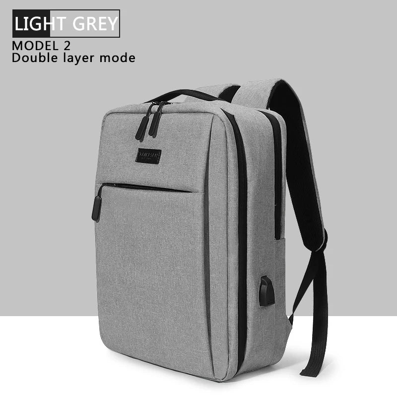 Laptop bag 15.6Inch Usb Backpack School Bag Rucksack 16 17.3Inch Backbag Travel Daypack Male Leisure Backpack Mochila Women Gril