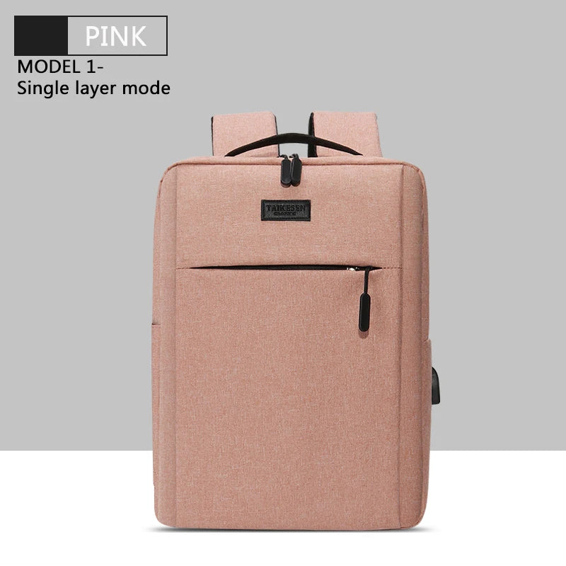 Laptop bag 15.6Inch Usb Backpack School Bag Rucksack 16 17.3Inch Backbag Travel Daypack Male Leisure Backpack Mochila Women Gril