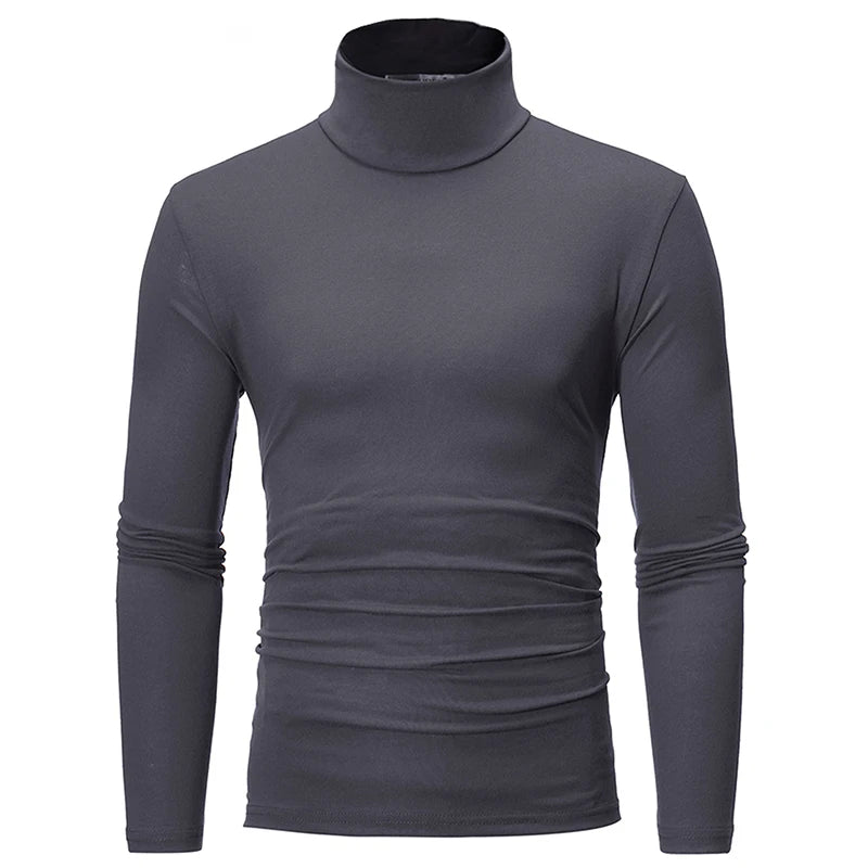 Sous-vêtements thermiques à col haut pour hommes, chemise mince coupe couvertes, t-shirt à manches longues, collants, vêtements d'hiver, automne, Y-Men