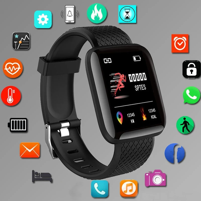 Smartwatch hommes femmes montres montre intelligente Message Fitness moniteur Bracelet cadeau d'anniversaire horloge électronique pour Android IOS