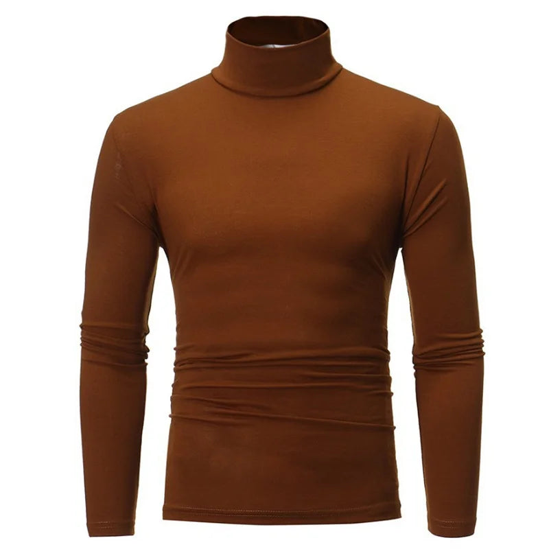 Sous-vêtements thermiques à col haut pour hommes, chemise mince coupe couvertes, t-shirt à manches longues, collants, vêtements d'hiver, automne, Y-Men