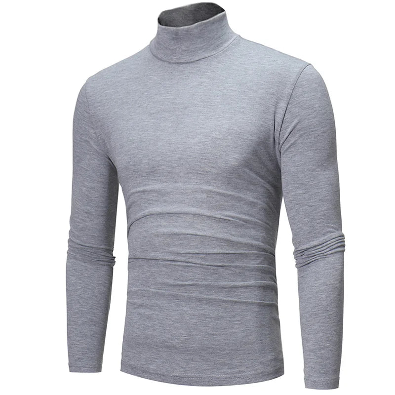 Sous-vêtements thermiques à col haut pour hommes, chemise mince coupe couvertes, t-shirt à manches longues, collants, vêtements d'hiver, automne, Y-Men