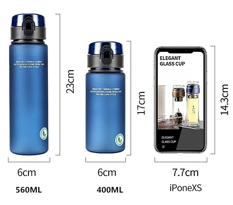 Bouteille d'Eau de dehors Portable Sans BPA, de Haute Qualité, pour Randonnée, 400ml, 560ml