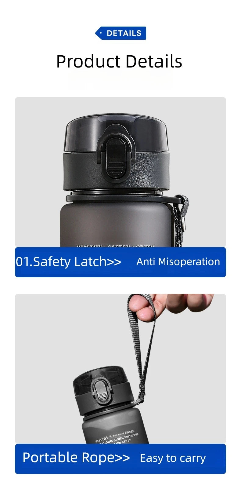 Bouteille d'Eau de dehors Portable Sans BPA, de Haute Qualité, pour Randonnée, 400ml, 560ml