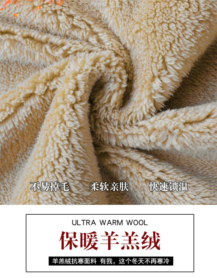 Veste à capuche en laine d'agneau pour homme et femme, manteau chaud, manches longues, sweats à capuche zippés, décontracté, sport, sourire, noir, hiver