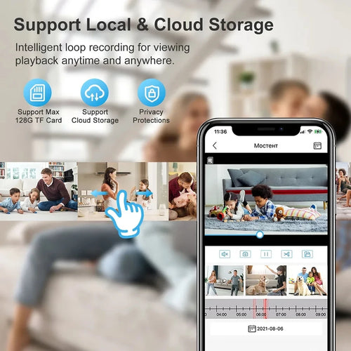 Caméra de Surveillance à ampoule, Vision nocturne polychrome, suivi humain automatique, Zoom, moniteur de sécurité intérieure, caméra Wifi pour maison intelligente