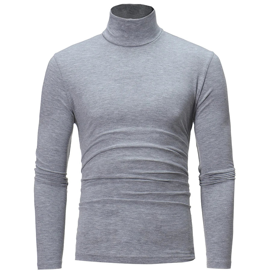 Sous-vêtements thermiques à col haut pour hommes, chemise mince coupe couvertes, t-shirt à manches longues, collants, vêtements d'hiver, automne, Y-Men