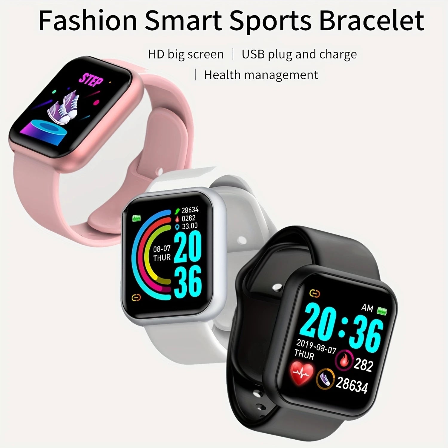 Smartwatch hommes femmes montres montre intelligente Message Fitness moniteur Bracelet cadeau d'anniversaire horloge électronique pour Android IOS