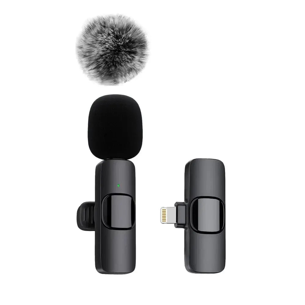 K60 nouveau Microphone Lavalier sans fil enregistrement Audio vidéo Mini micro pour iPhone Android ordinateur portable de jeu Microphone de téléphone portable