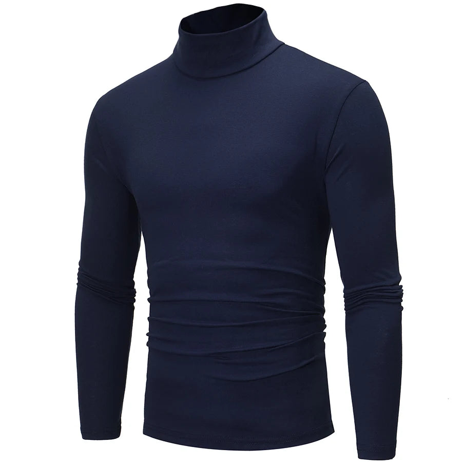 Sous-vêtements thermiques à col haut pour hommes, chemise mince coupe couvertes, t-shirt à manches longues, collants, vêtements d'hiver, automne, Y-Men