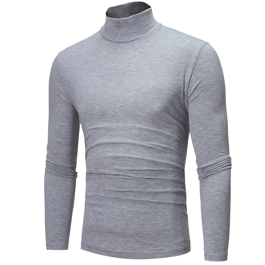 Sous-vêtements thermiques à col haut pour hommes, chemise mince coupe couvertes, t-shirt à manches longues, collants, vêtements d'hiver, automne, Y-Men