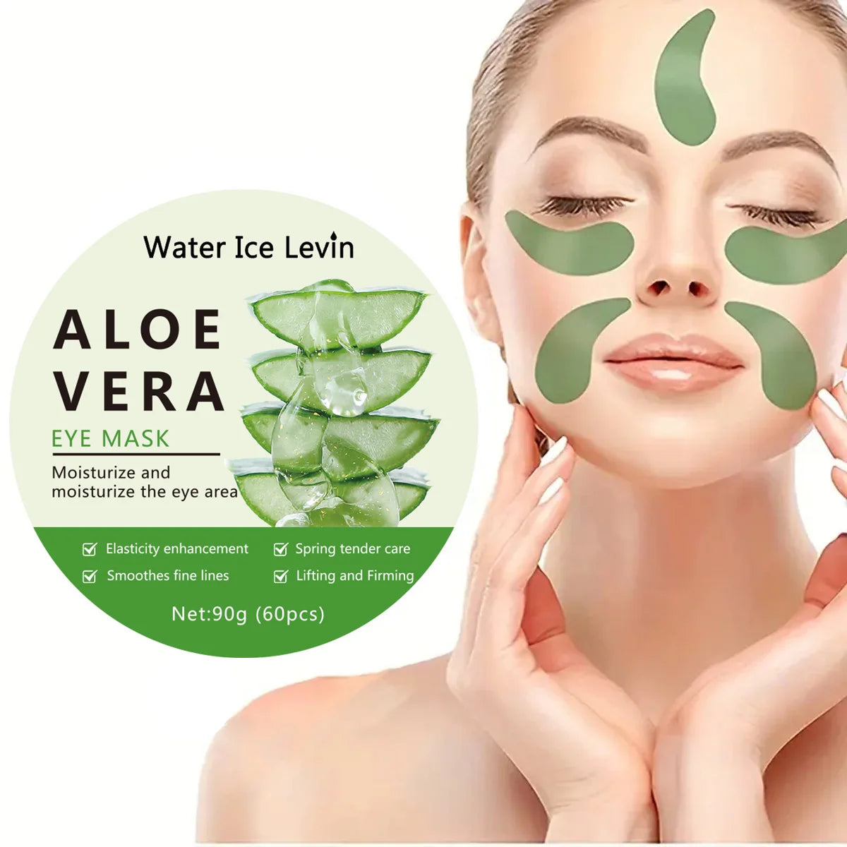 Masque pour les yeux au collagène à l'aloe Vera, 60 pièces, Anti-cernes, sacs pour les yeux, hydratant, Anti-rides, patchs pour les yeux, produits de soins pour la peau