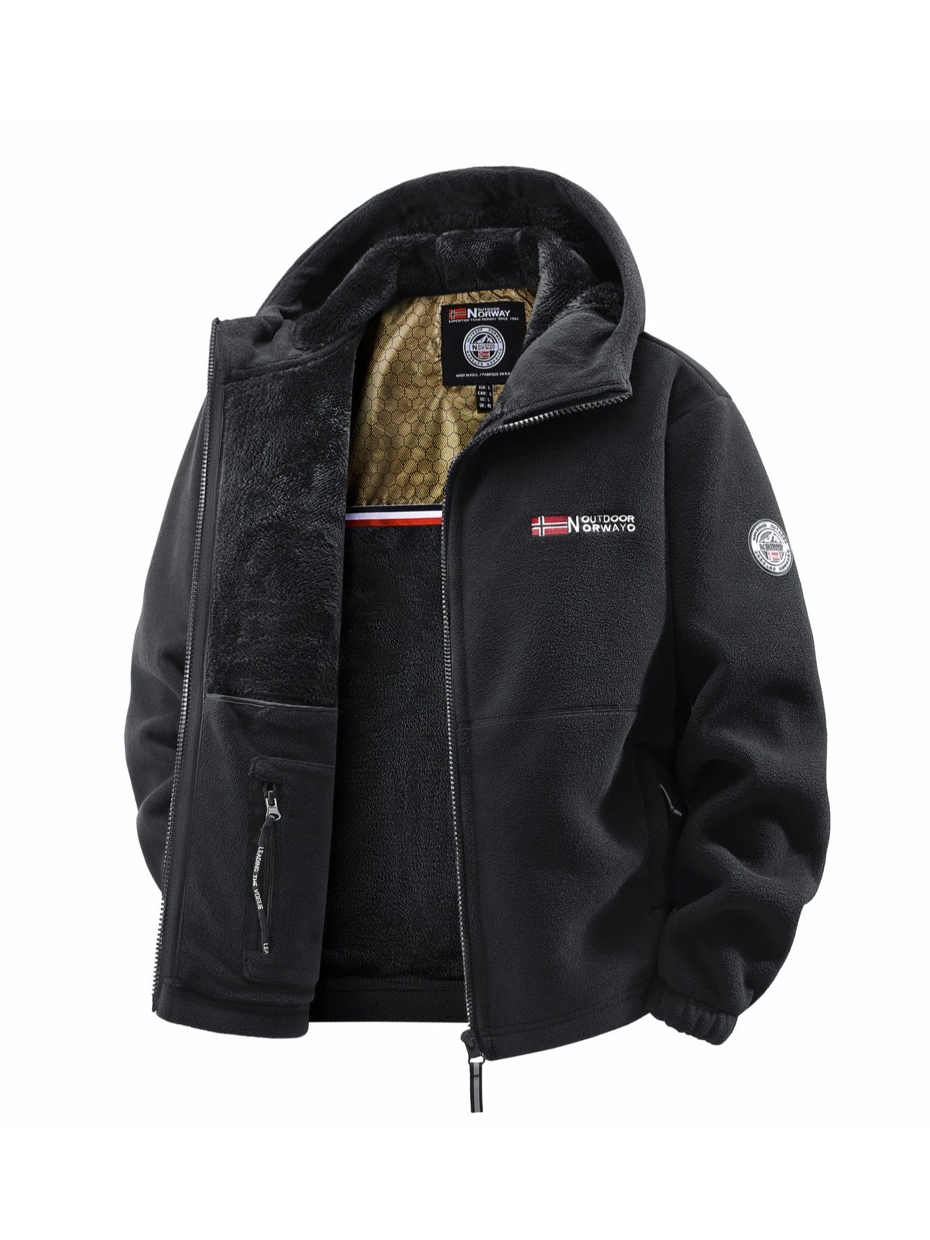 Veste à capuche d'extérieur d'automne et d'hiver pour hommes, adaptée à un usage quotidien à la maison, pour les voyages, les fêtes, les déplacements, la mode en plein air polyvalente, améliore le tempérament, le str