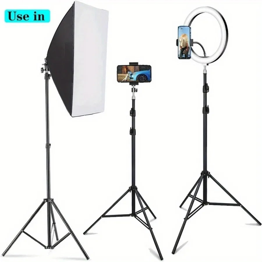 Trépied Photo multifonctionnel pour téléphone portable, 160cm, 120cm, Support en direct pour enregistrement vidéo, Selfie, atterrissage