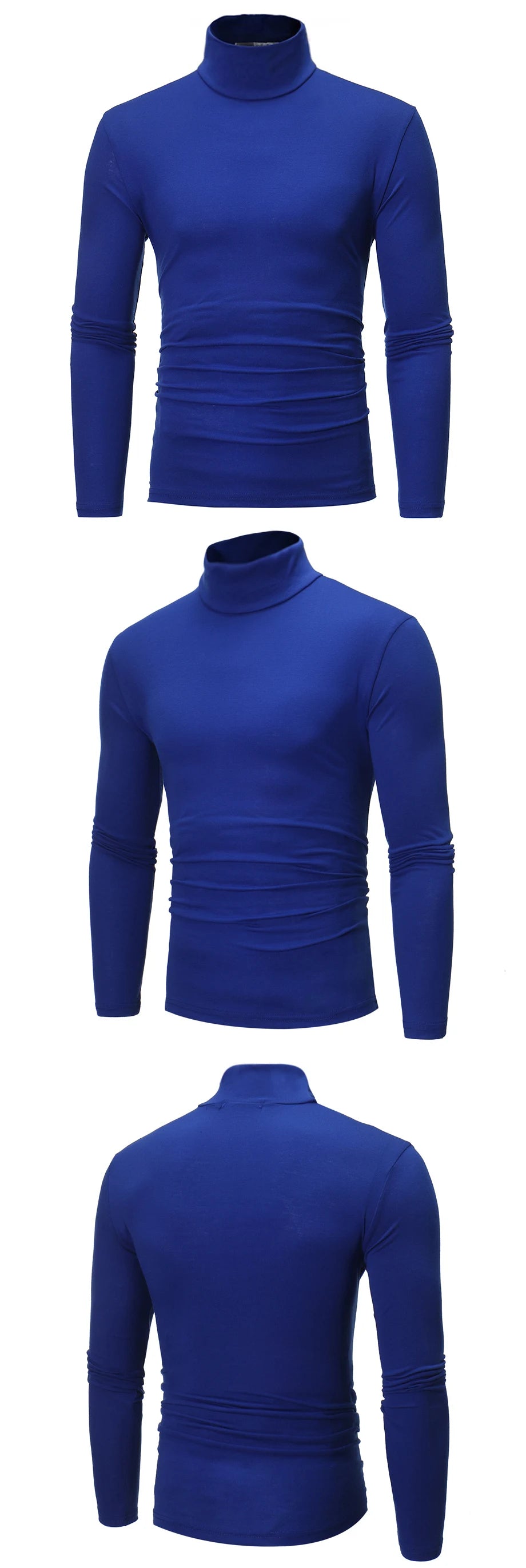 Sous-vêtements thermiques à col haut pour hommes, chemise mince coupe couvertes, t-shirt à manches longues, collants, vêtements d'hiver, automne, Y-Men