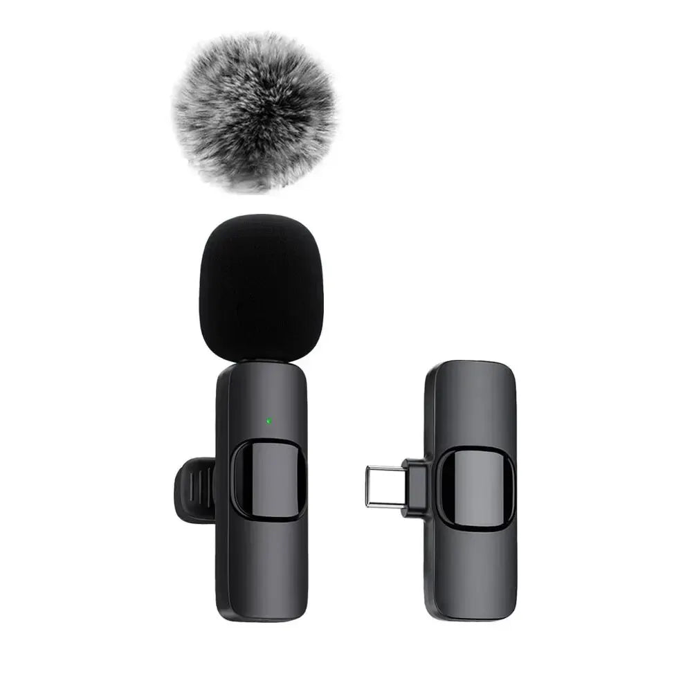 K60 nouveau Microphone Lavalier sans fil enregistrement Audio vidéo Mini micro pour iPhone Android ordinateur portable de jeu Microphone de téléphone portable