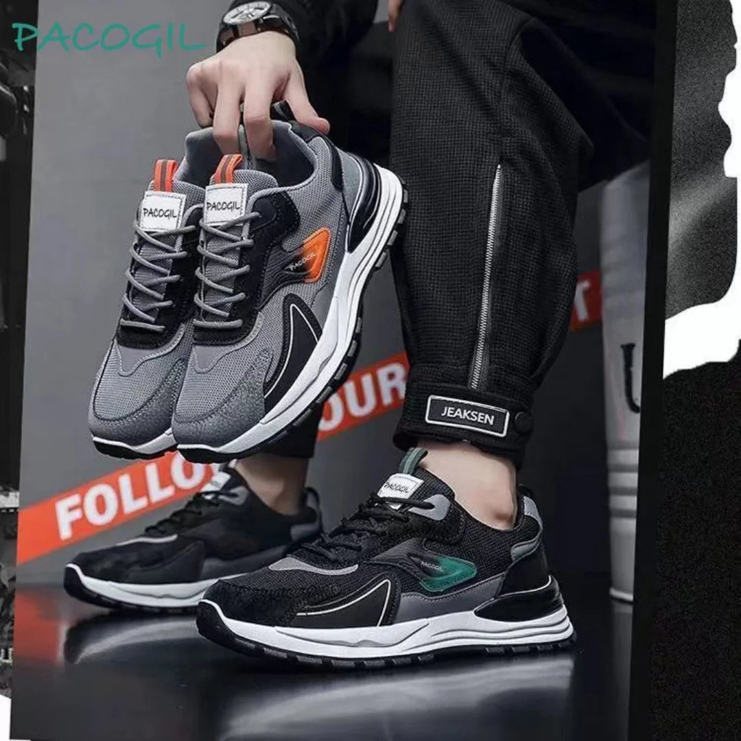 Chaussures pour hommes de mode maille baskets décontractées respirantes à lacets chaussures de course confortables pour hommes chaussures de Tennis de luxe Zapatillas Hombre