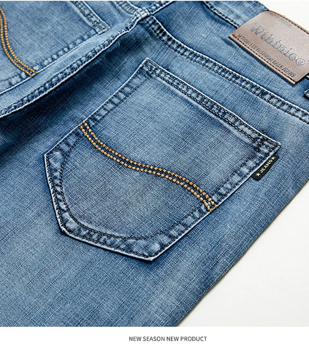 Short classique d'été pour hommes, pantalon en Denim, droit, extensible, décontracté, Cool, fin, longueur aux genoux, bleu, marque de mode, pantalon quotidien