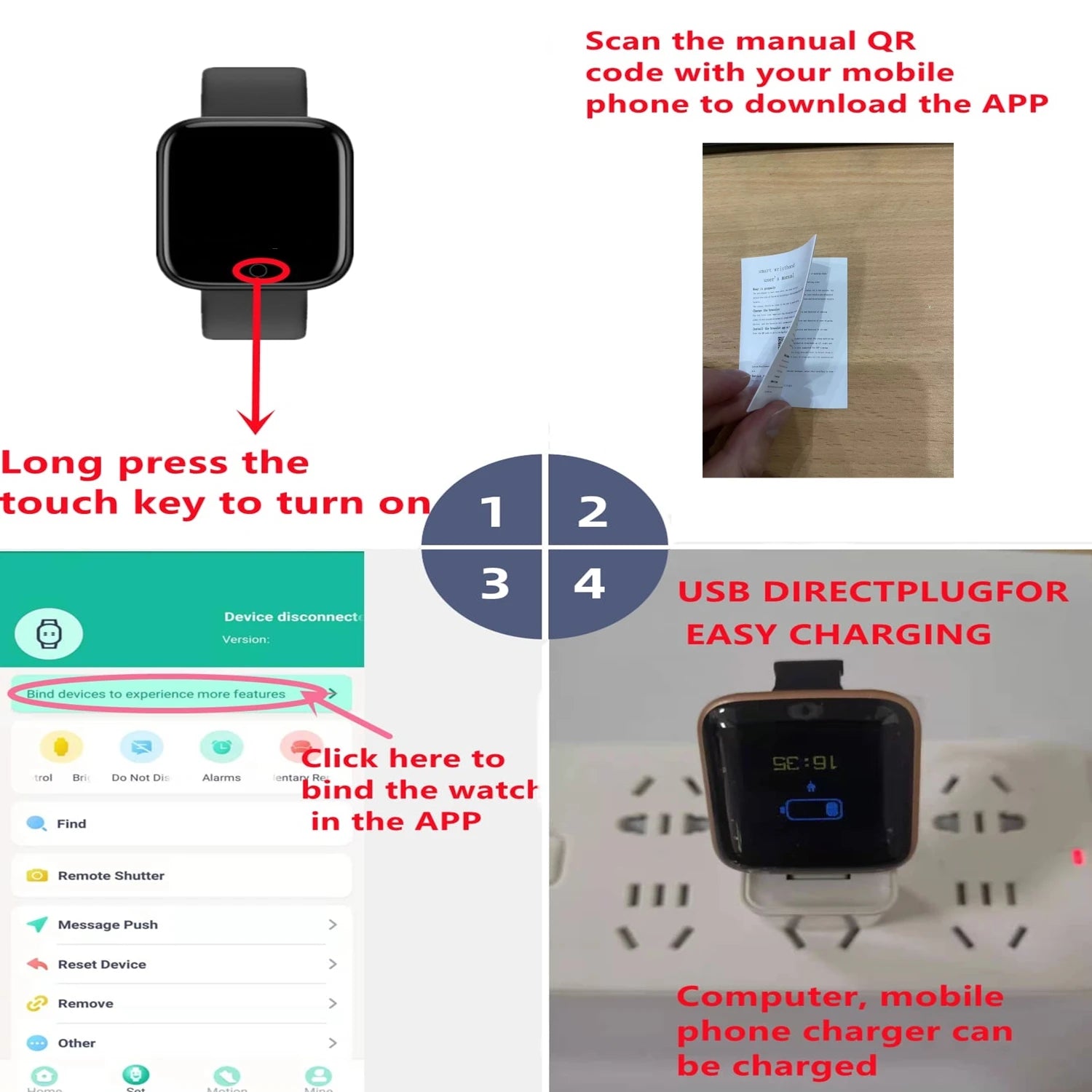 Smartwatch hommes femmes montres montre intelligente Message Fitness moniteur Bracelet cadeau d'anniversaire horloge électronique pour Android IOS