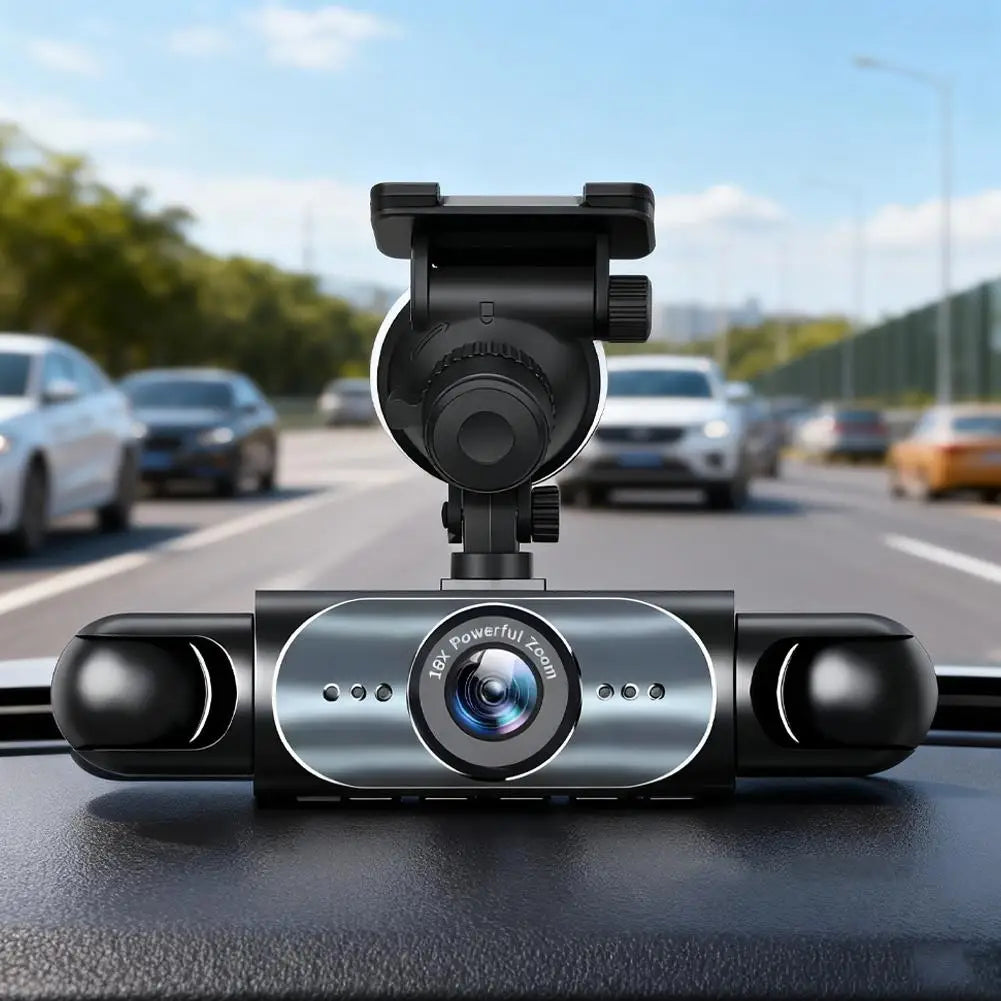 Caméra à quatre objectifs HD 1080P pour voiture, 4 canaux, caméra de tableau de bord intérieure du véhicule, enregistreur vidéo à quatre voies, caméscope GPS Dashcam
