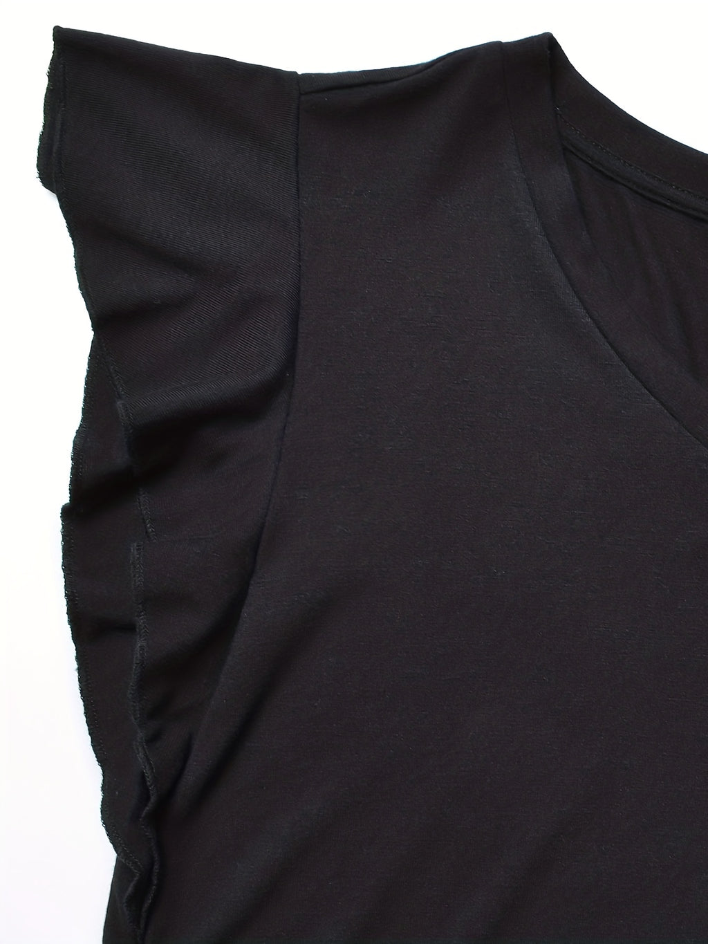 Women's Maternity Casual Ruffled Slim Fit V-neck T-shirt For Summer Holiday